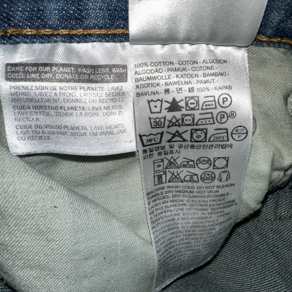 Levi's 559 Relaxed Straight Leg Jeans Medium Wash Denim Mens W36 L32 Fits 34x31 - Picture 6 of 7